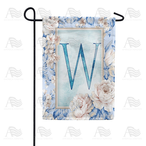 America Forever Old Fashion Flowers Monogram Garden Flag