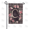 America Forever Pink And Black Plaid Monogram Garden Flag