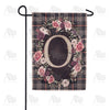 America Forever Pink And Black Plaid Monogram Garden Flag