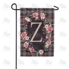 pink-and-black-plaid-monogram-garden-flag