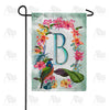America Forever Island Flowers Monogram Garden Flag