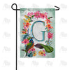 America Forever Island Flowers Monogram Garden Flag