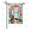 America Forever Island Flowers Monogram Garden Flag