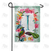 America Forever Island Flowers Monogram Garden Flag