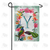 America Forever Island Flowers Monogram Garden Flag