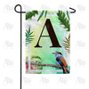 America Forever Tropical Bird Monogram Garden Flag