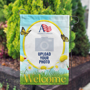 America Forever Personalized Loves Me, Loves Me Not Garden Flag