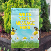 America Forever Personalized Loves Me, Loves Me Not Message Garden Flag