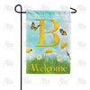 America Forever Loves Me, Loves Me Not Monogram Garden Flag