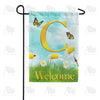 America Forever Loves Me, Loves Me Not Monogram Garden Flag