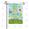 America Forever Loves Me, Loves Me Not Monogram Garden Flag