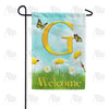 America Forever Loves Me, Loves Me Not Monogram Garden Flag