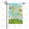 America Forever Loves Me, Loves Me Not Monogram Garden Flag