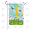 America Forever Loves Me, Loves Me Not Monogram Garden Flag