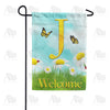 America Forever Loves Me, Loves Me Not Monogram Garden Flag