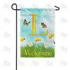 America Forever Loves Me, Loves Me Not Monogram Garden Flag