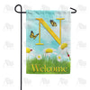 America Forever Loves Me, Loves Me Not Monogram Garden Flag