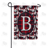 America Forever Elegant Red And Black Plaid Monogram Garden Flag