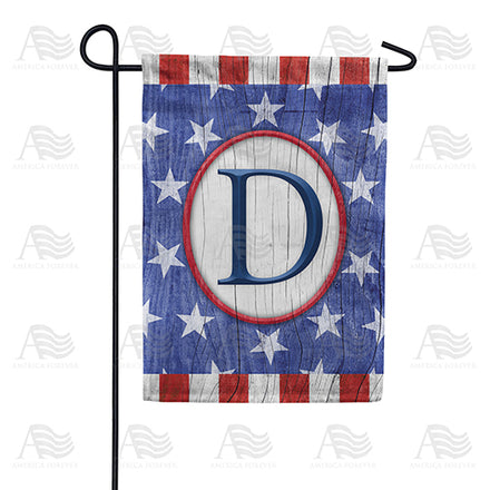 America Forever All American Old Wood Monogram Garden Flag