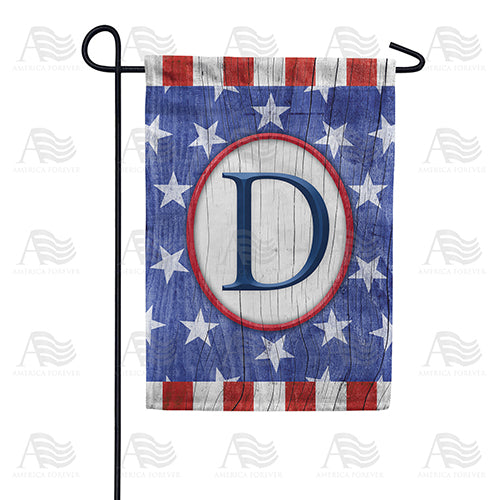 America Forever All American Old Wood Monogram Garden Flag