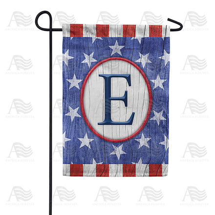 America Forever All American Old Wood Monogram Garden Flag