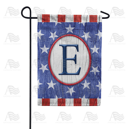 America Forever All American Old Wood Monogram Garden Flag