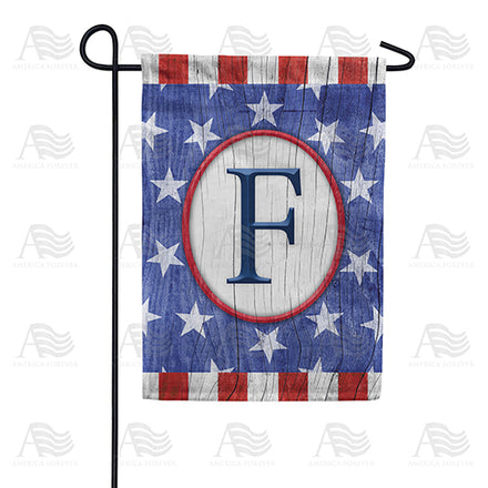 America Forever All American Old Wood Monogram Garden Flag