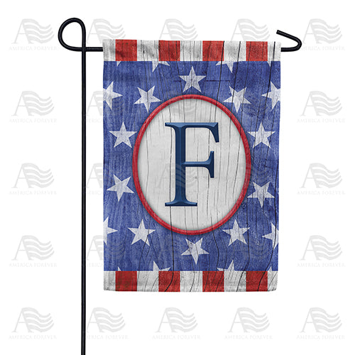 America Forever All American Old Wood Monogram Garden Flag