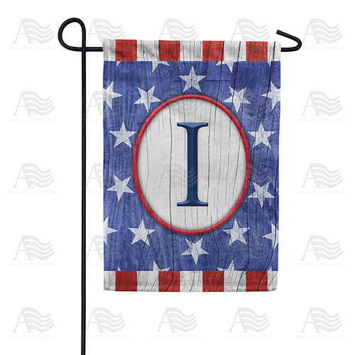 America Forever All American Old Wood Monogram Garden Flag