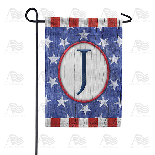 America Forever All American Old Wood Monogram Garden Flag