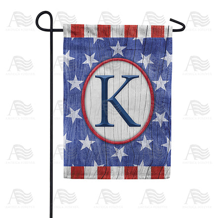 America Forever All American Old Wood Monogram Garden Flag