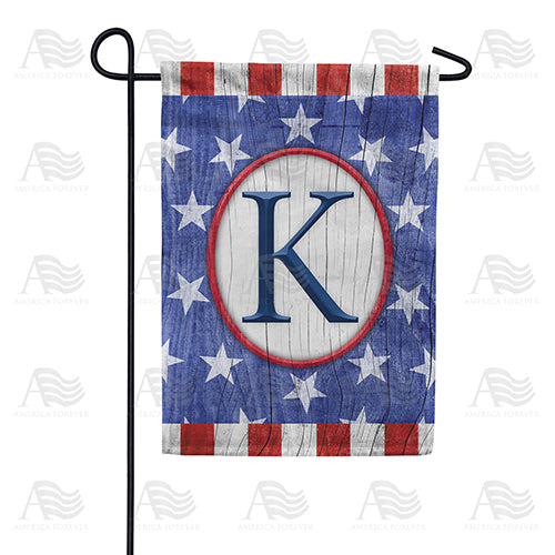 America Forever All American Old Wood Monogram Garden Flag