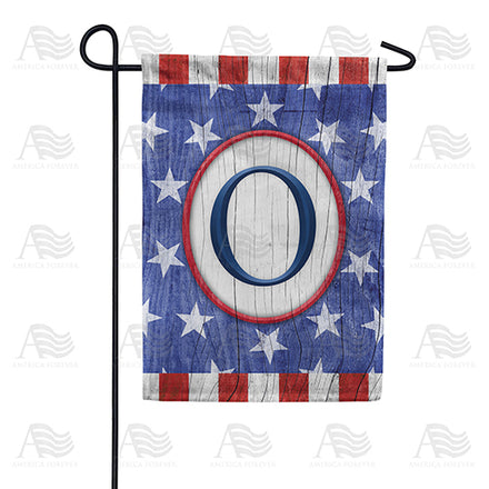 America Forever All American Old Wood Monogram Garden Flag