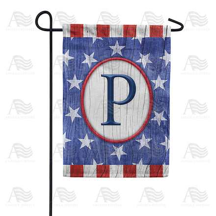 America Forever All American Old Wood Monogram Garden Flag