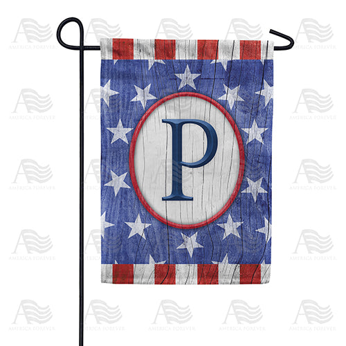 America Forever All American Old Wood Monogram Garden Flag