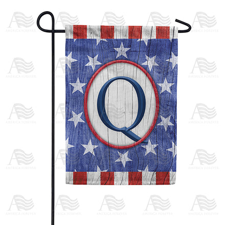 America Forever All American Old Wood Monogram Garden Flag