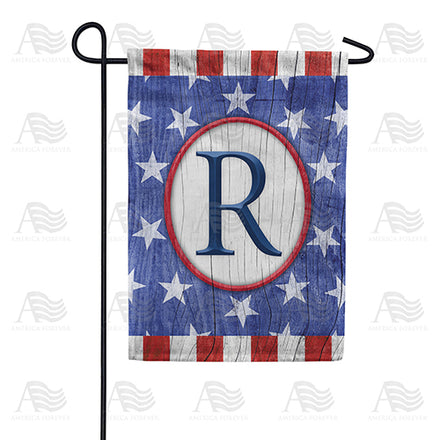 America Forever All American Old Wood Monogram Garden Flag