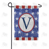 All American Old Wood Monogram Garden Flag