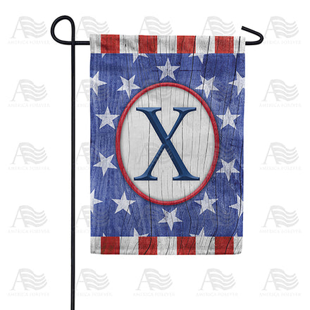 America Forever All American Old Wood Monogram Garden Flag