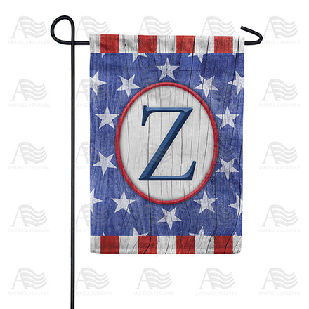 America Forever All American Old Wood Monogram Garden Flag