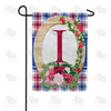 America Forever Roses On Wood Frame Monogram Garden Flag