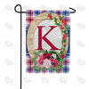 America Forever Roses On Wood Frame Monogram Garden Flag