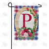 America Forever Roses On Wood Frame Monogram Garden Flag