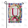America Forever Roses On Wood Frame Monogram Garden Flag