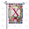 America Forever Roses On Wood Frame Monogram Garden Flag