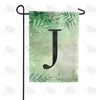 America Forever Lush Leaves Monogram Garden Flag