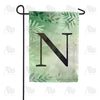 America Forever Lush Leaves Monogram Garden Flag