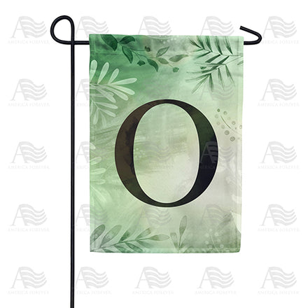 America Forever Lush Leaves Monogram Garden Flag
