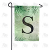 America Forever Lush Leaves Monogram Garden Flag