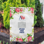 America Forever Personalized Country Roses Garden Flag